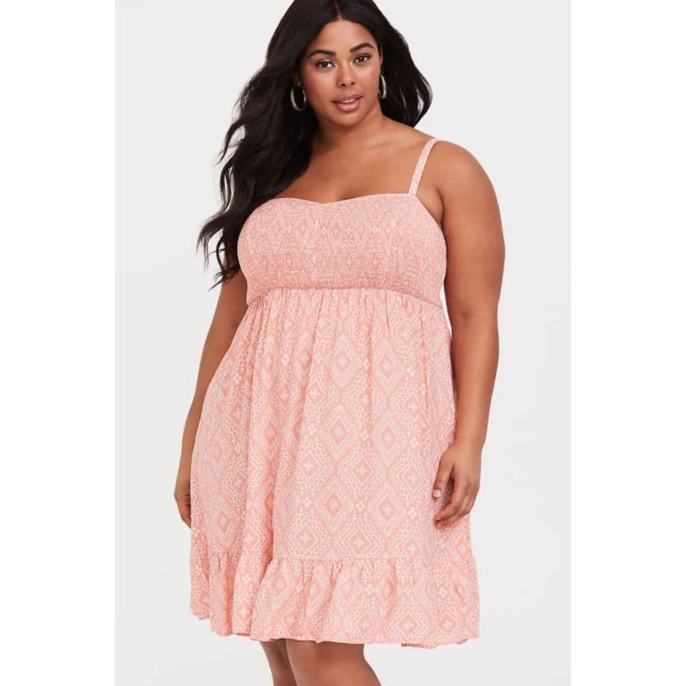 NWT Torrid Diamond Challis Skater Dress Size: 0X